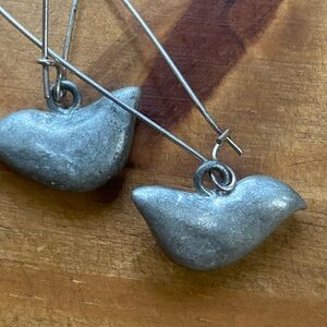 Silver Bird Earrings
